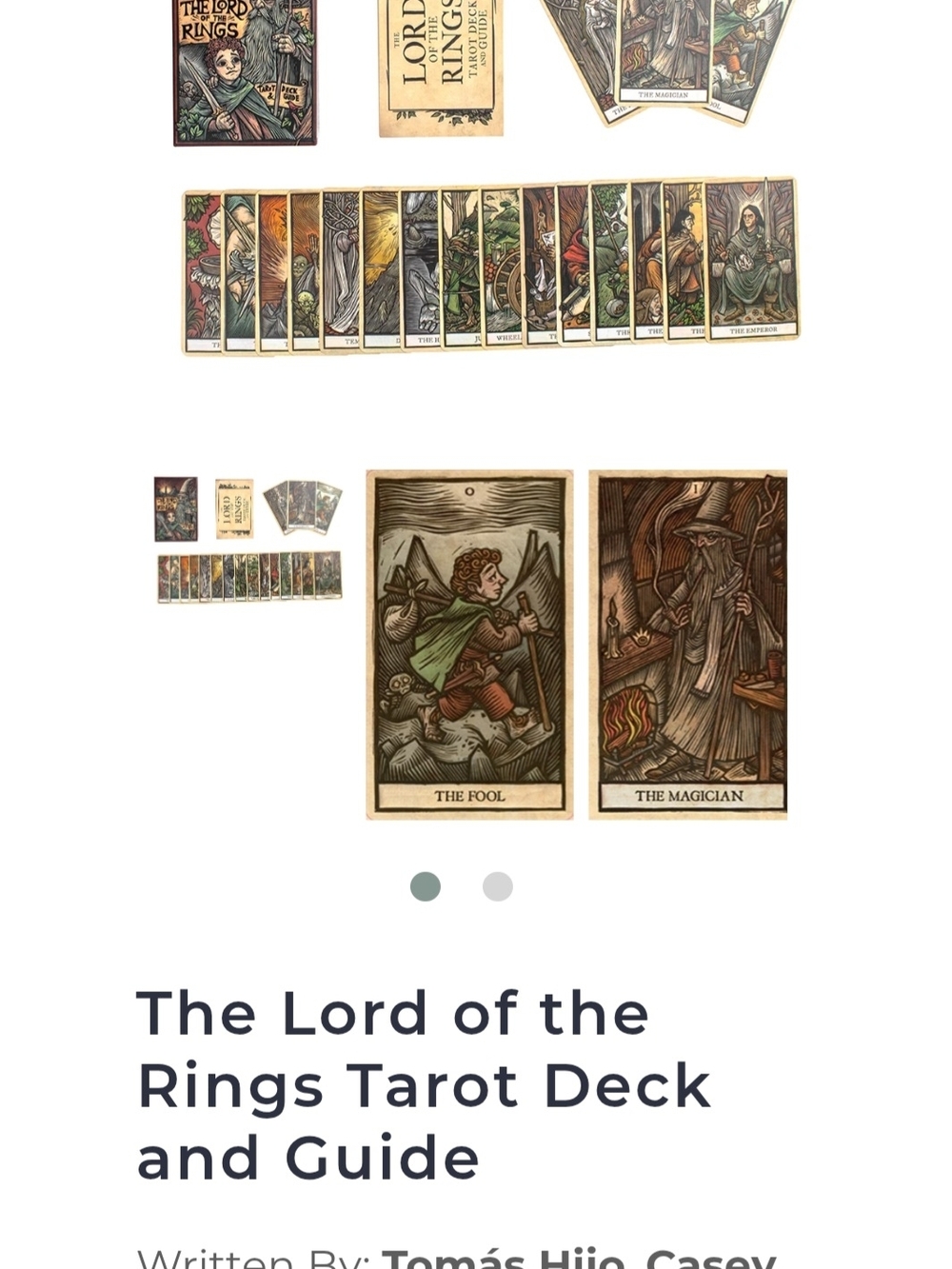 The Lord Of The Rings Tarot Deck And Guide - Picture 3 of 7